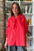 Paloma Tela Neckerchief Blouse Chilli